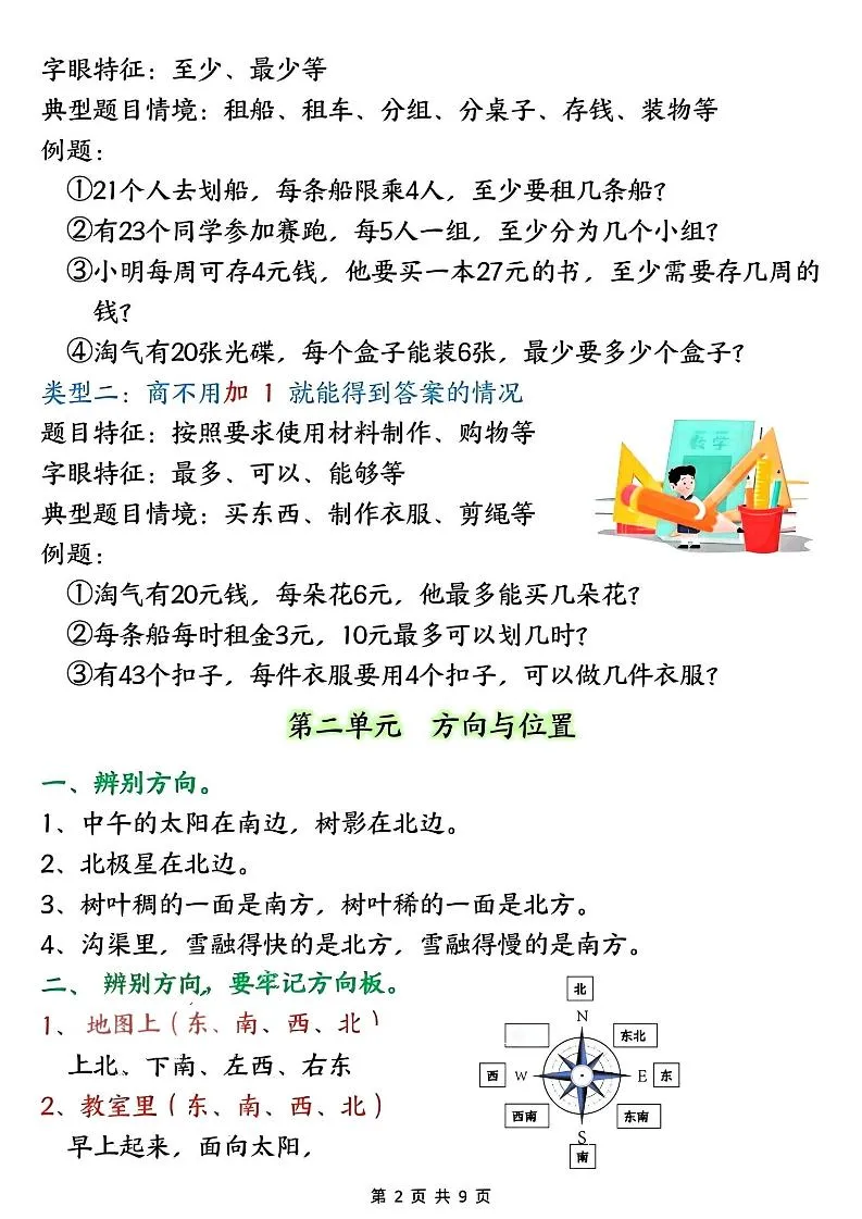 二年级下数学知识点大全《北师版》_抖汇吧