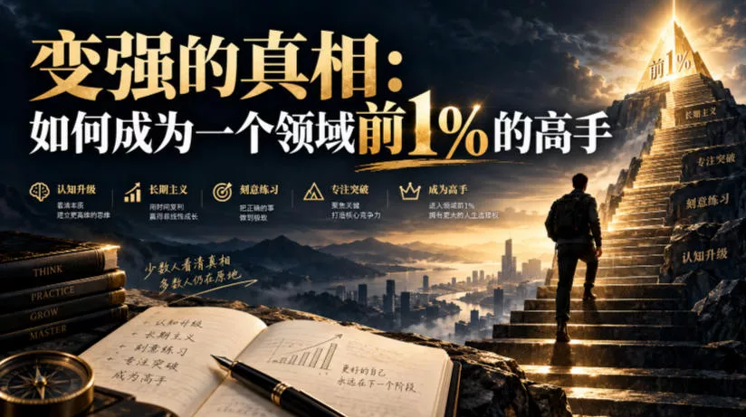 付费文章：变强的真相：如何成为一个领域前1%的高手_抖汇吧