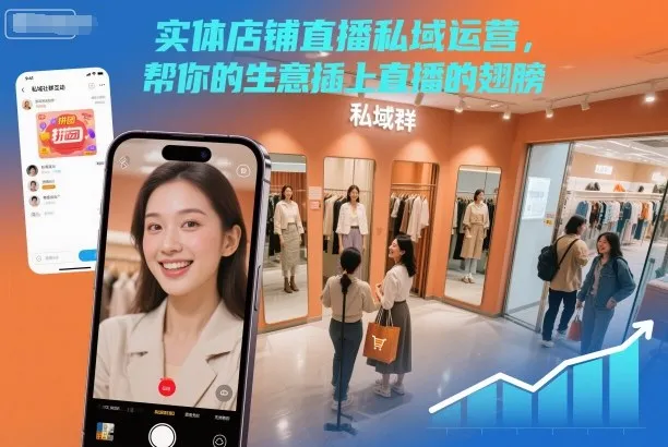 实体店铺直播私域运营，帮你的生意插上直播的翅膀_抖汇吧