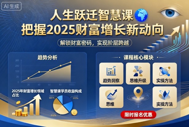 人生跃迁智慧课，把据2025财富增长新动向_抖汇吧