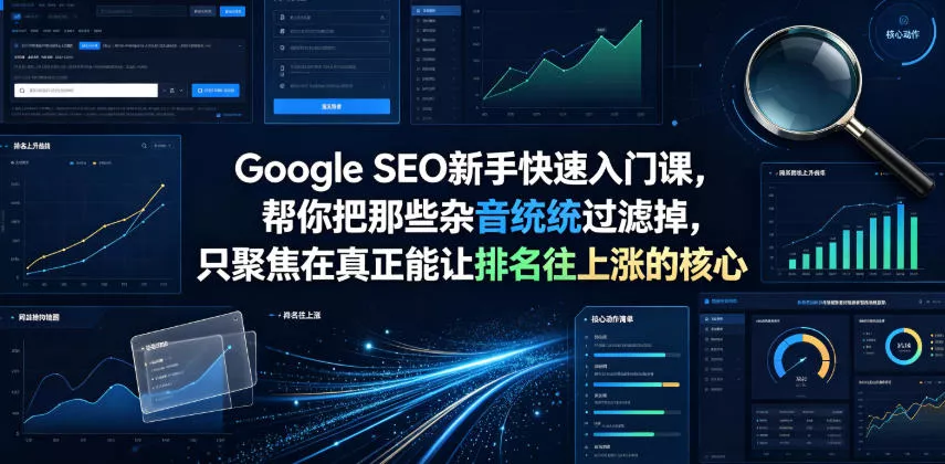 Google SEO新手快速入门课,帮你把那些杂音统统过滤掉,只聚焦在真正能让排名往上涨的核心动作【原创双语字幕】