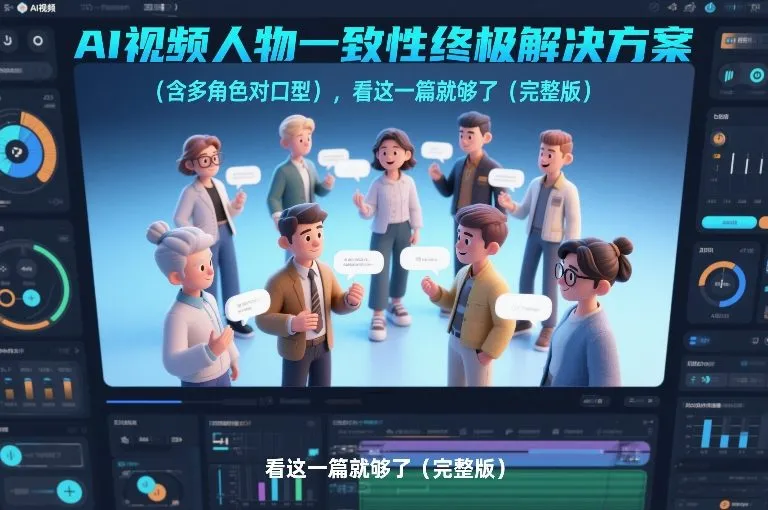AI视频人物一致性终极解决方案(含多角色对口型)，看这一篇就够了(完整版)_抖汇吧