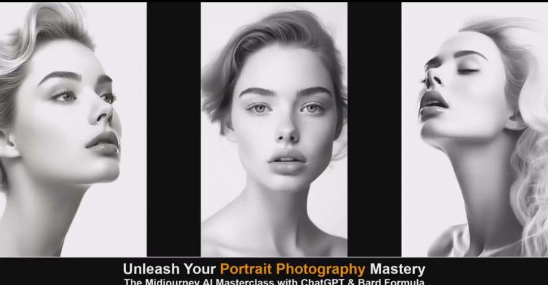 Midjourney v5 ChatGPT 和 Bard AI人工智能人像摄影大师班-15节-中英字幕 Midjourney v5 ChatGPT 和 Bard AI人工智能人像摄影大师班-15节-中英字幕