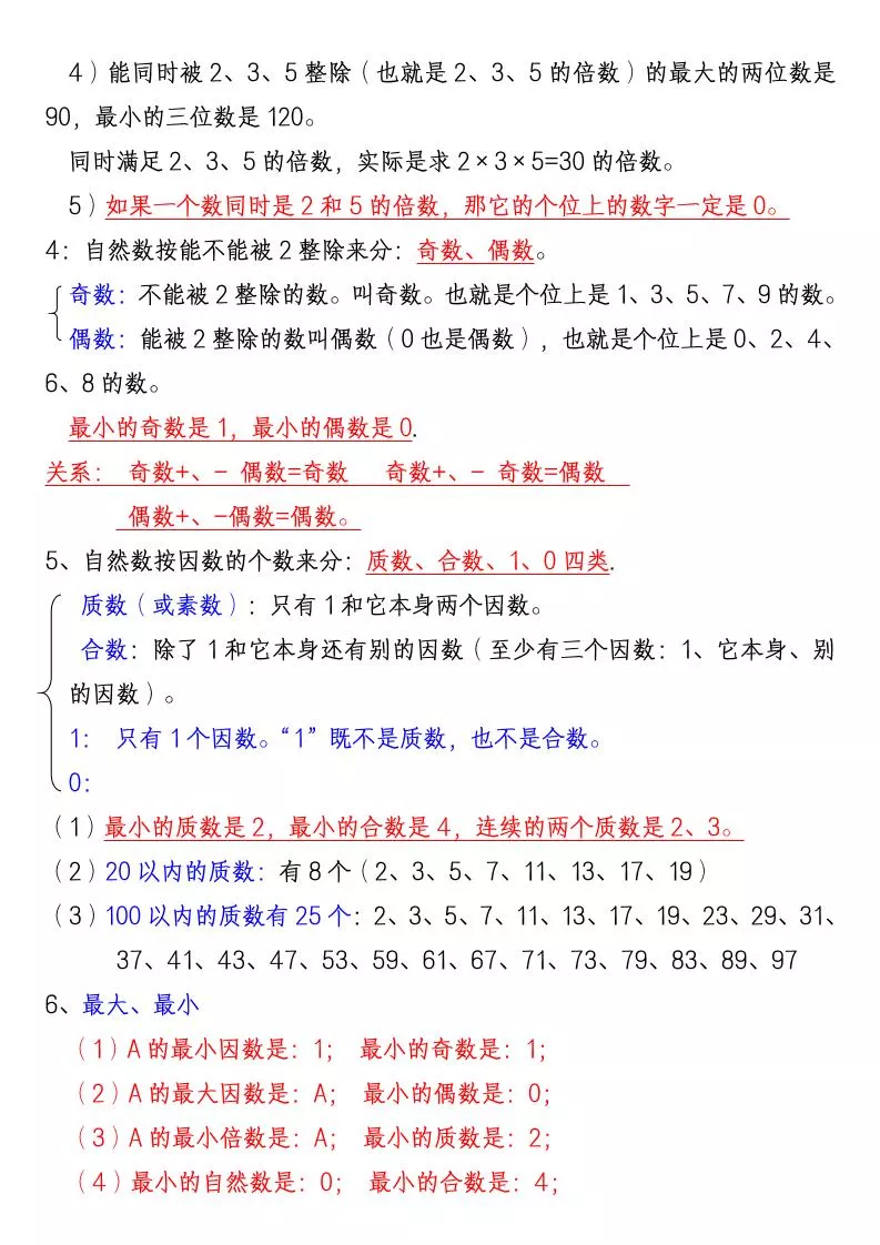五年级下数学知识点归纳总结（通用版）_抖汇吧
