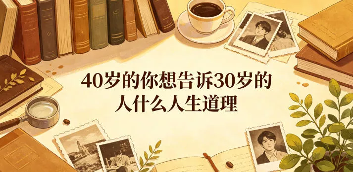公众号付费文章：40岁的你想告诉30岁的人什么人生道理？_抖汇吧