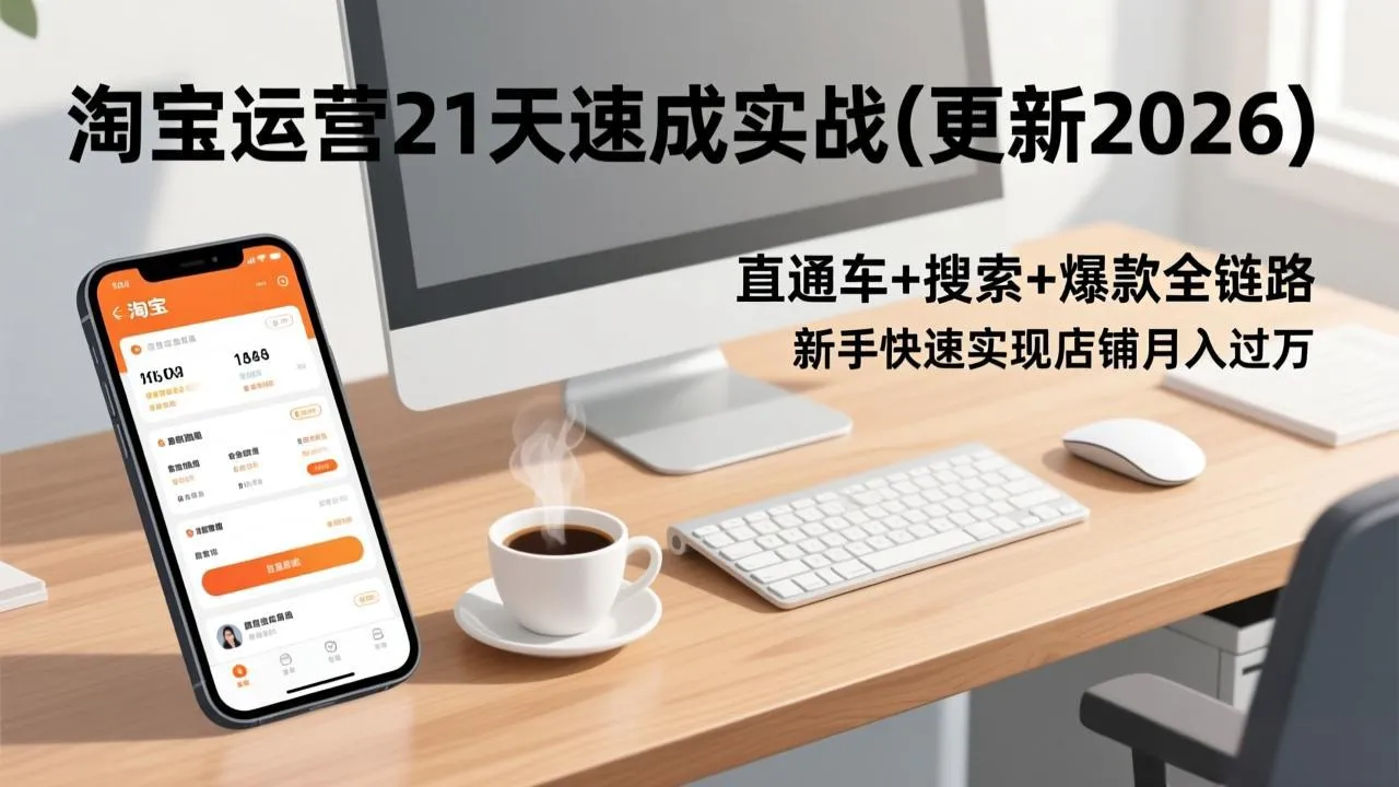 淘宝运营21天速成实战(更新2026_抖汇吧