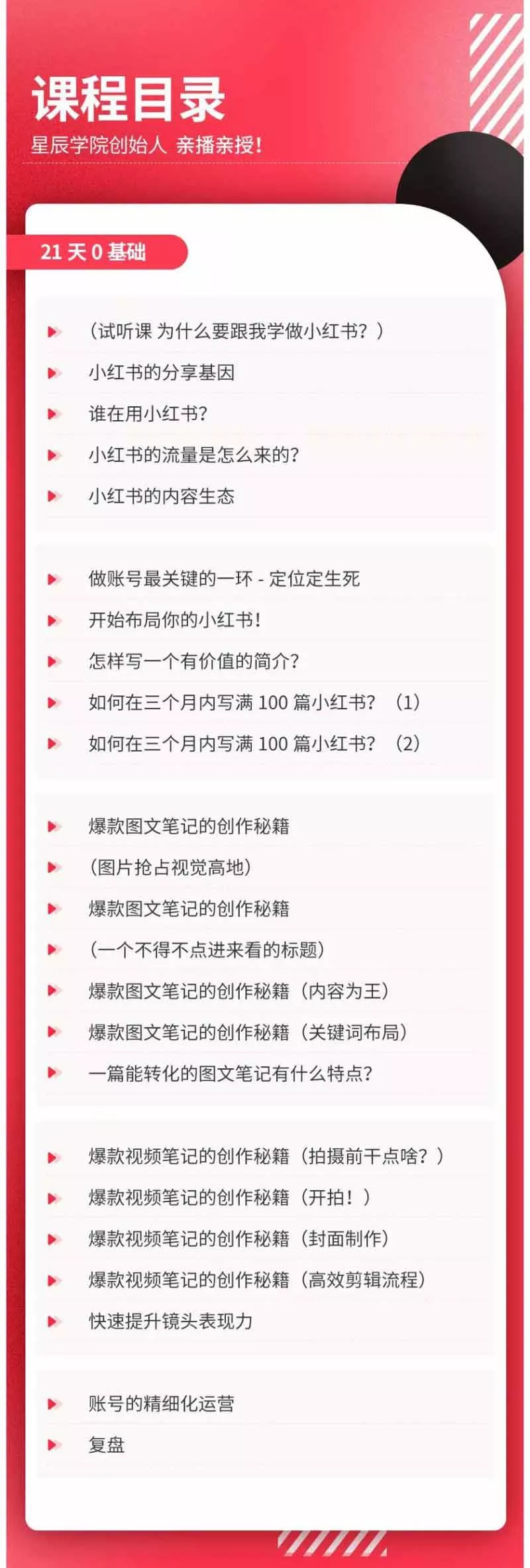 (20341期)小红书21天图文视频爆款创作课:掌握选题、图片、标题、内容、关键词与脚本剪辑,建立持续创作体系 (20341期)小红书21天图文视频爆款创作课:掌握选题、图片、标题、内容、关键词与脚本剪辑,建立持续创作体系