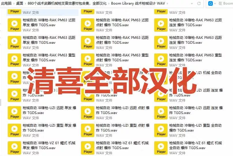 (20695期)宝藏音效合集!最新880+个战术枪械武器音效素材,全部中文汉化,一套专业战术枪械音效素材库 (20695期)宝藏音效合集!最新880+个战术枪械武器音效素材,全部中文汉化,一套专业战术枪械音效素材库
