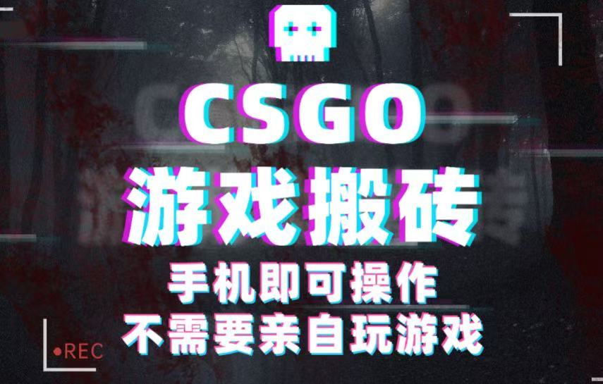 CSGO游戏挂机捡漏，单日扫货500+，年底小高峰上车可吃肉，手机即可操作兼职副业_抖汇吧