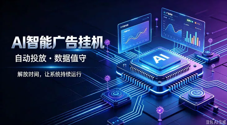 AI智能广告挂G｜全自动广告任务运营项目拆解，解放时间解放双手，让系统持续运行【揭秘】_抖汇吧