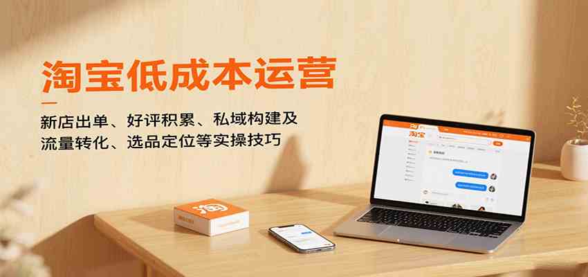 淘宝低成本运营，新店出单、好评积累、私域构建及流量转化、选品定位等实操技巧_抖汇吧