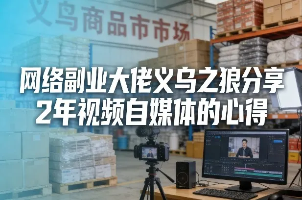 网络副业大佬义乌之狼分享2年视频自媒体的心得【文档】_抖汇吧