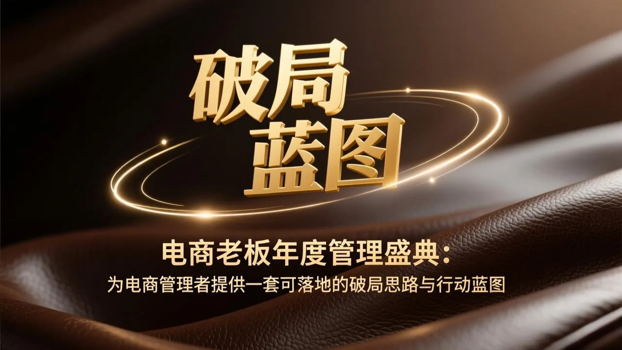 电商老板年度管理盛典：为电商管理者提供一套可落地的破局思路与行动蓝图_抖汇吧