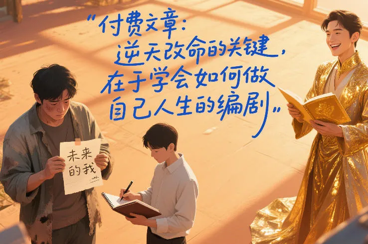 付费文章：逆天改命的关键，在于学会如何做自己人生的编剧_抖汇吧