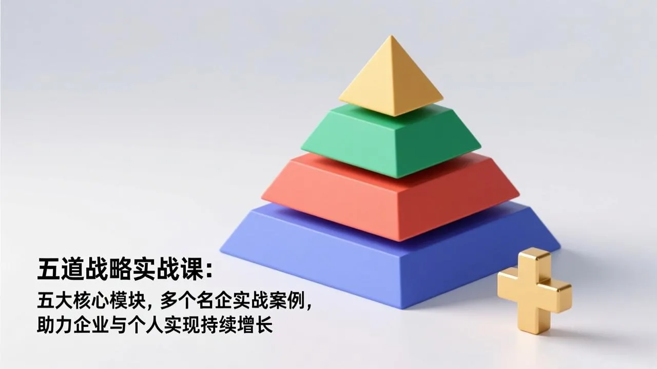 五道战略实战课：五大核心模块，多个名企实战案例，助力企业与个人实现持续增长_抖汇吧