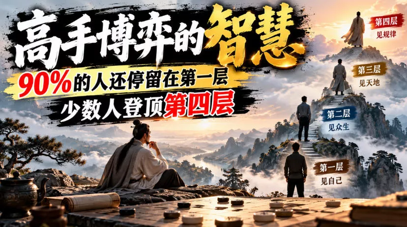 付费文章：高手博弈的智慧，90%的人还停留在第一层，少数人登顶第四层_抖汇吧