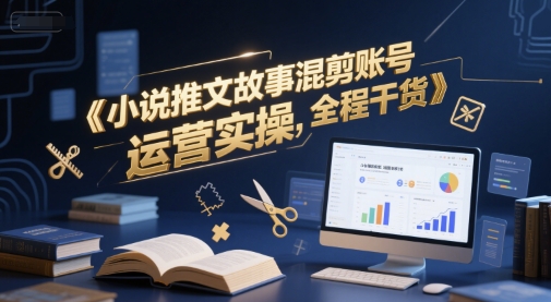 小说推文故事混剪账号运营实操，全程干货_抖汇吧