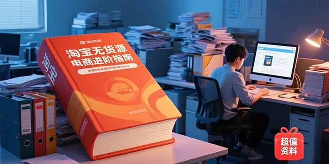 （15317期）淘宝无货源电商进阶指南，包含新人课、进阶课，配套资料，蓝海选品等_抖汇吧