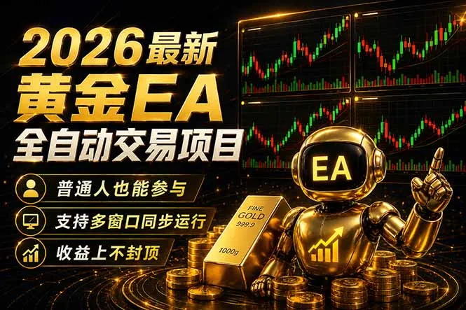 最新黄金EA量化赛道，全程自动执行，多窗口操作直接放大结果_抖汇吧