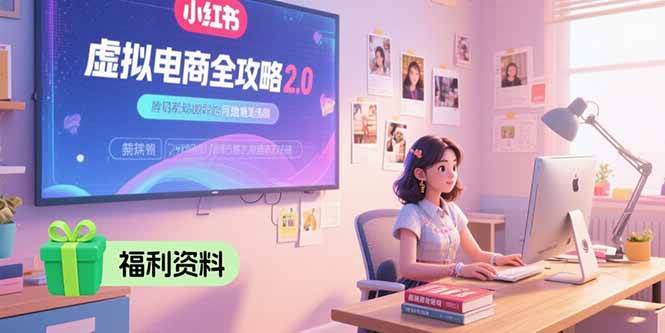 （15387期）虚拟电商全攻略2.0，开店选品实操流程，账号定位、货源发布、笔记发布技巧_抖汇吧