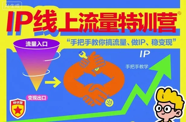 IP线上流量特训营，手把手教你搞流量、做IP、稳变现_抖汇吧