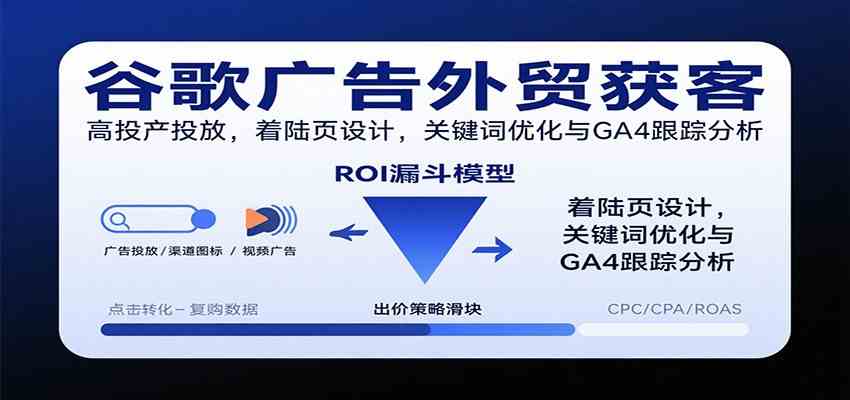 谷歌广告外贸获客,高投产投放,着陆页设计,关键词优化与GA4跟踪分析_抖汇吧