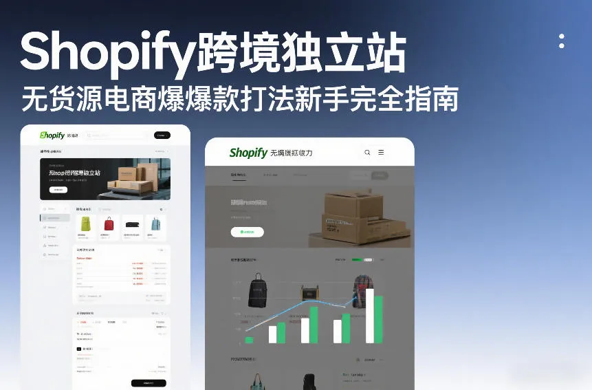 Shopify跨境独立站无货源电商爆款打法新手完全指南_抖汇吧