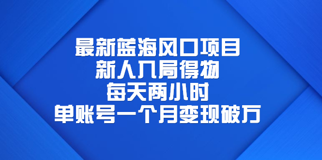 最新蓝海风口项目，新人入局得物，每天两小时，单账号一个月变现破万_抖汇吧