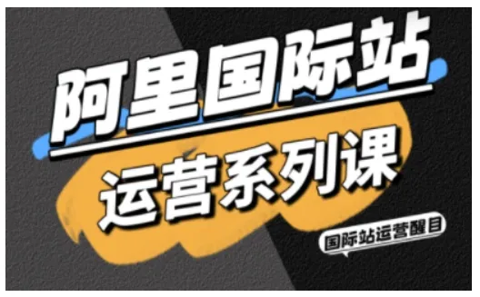 阿里国际站运营系列课，涵盖精准引流、直通车与全站推实战SOP，搭配AI效率工具包与高阶增长玩法（更新）_抖汇吧