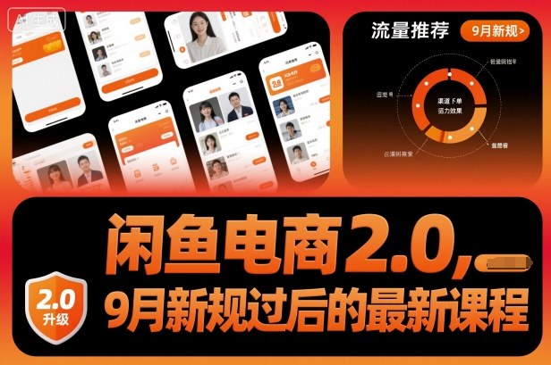闲鱼电商2.0，9月新规过后的最新课程_抖汇吧