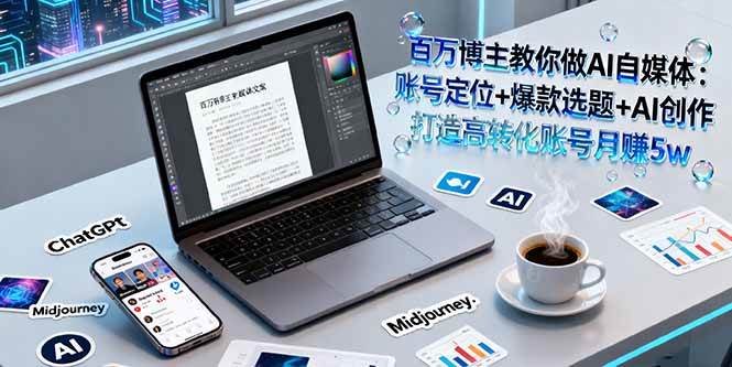（16131期）百万博主教你做AI自媒体：账号定位+爆款选题+AI创作 打造高转化账号月赚5w_抖汇吧