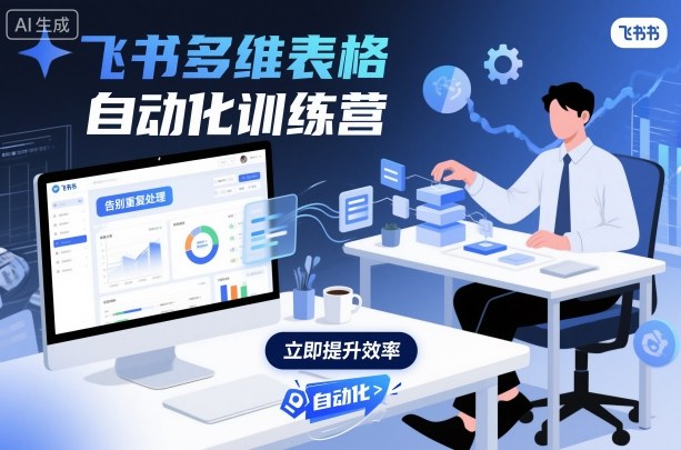 飞书多维表格自动化训练营，手把手教你告别重复处理，用多维表格开启高效办公新模式_抖汇吧