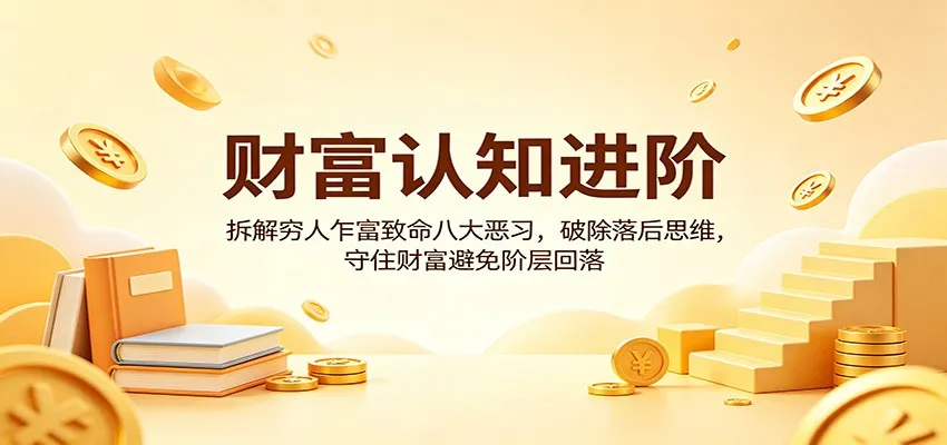 财富认知进阶：拆解穷人乍富致命八大恶习，破除落后思维，守住财富避免阶层回落_抖汇吧