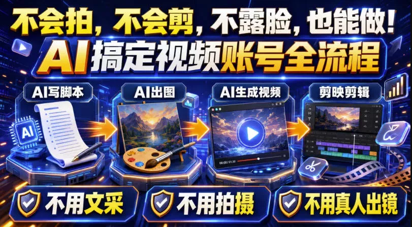 AI短视频起号实战项目,用AI做视频起号,45天涨粉12W,一条广告8.5k,广告接到手软,引流、变现两不误!