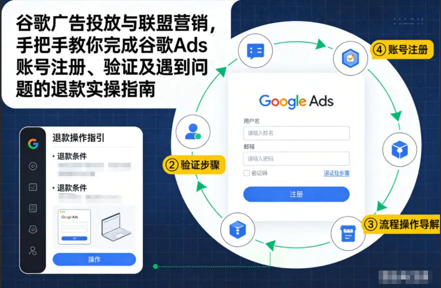 谷歌广告投放与联盟营销，手把手教你完成谷歌Ads账号注册、验证及遇到问题的退款实操指南_抖汇吧