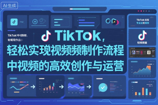 TikTok中视频制做流程，轻松实现Tk中视频的高效创作与运营_抖汇吧