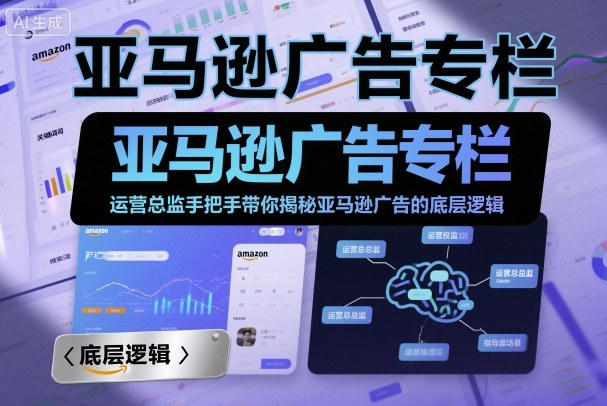 亚马逊广告专栏：运营总监手把手带你揭秘亚马逊广告的底层逻辑_抖汇吧